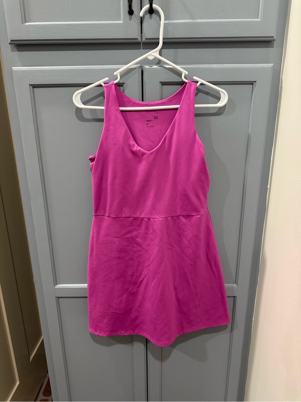 Bright Pink Sleeveless Athletic Dress Gap